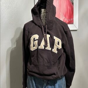 GAP Dark Brown Hoodie with Logo